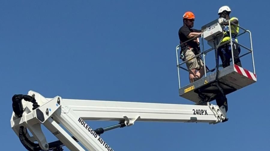 Corso Piattaforme Aeree presso il campo prova a Capriate San Gervasio