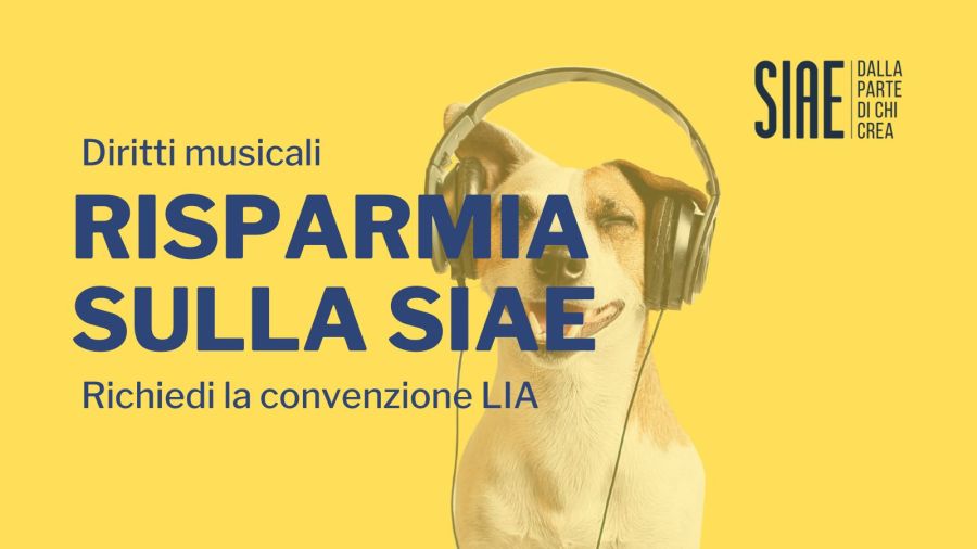 Risparmia sulla SIAE con noi!